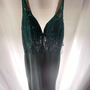 New David’s bridal green dress size 2